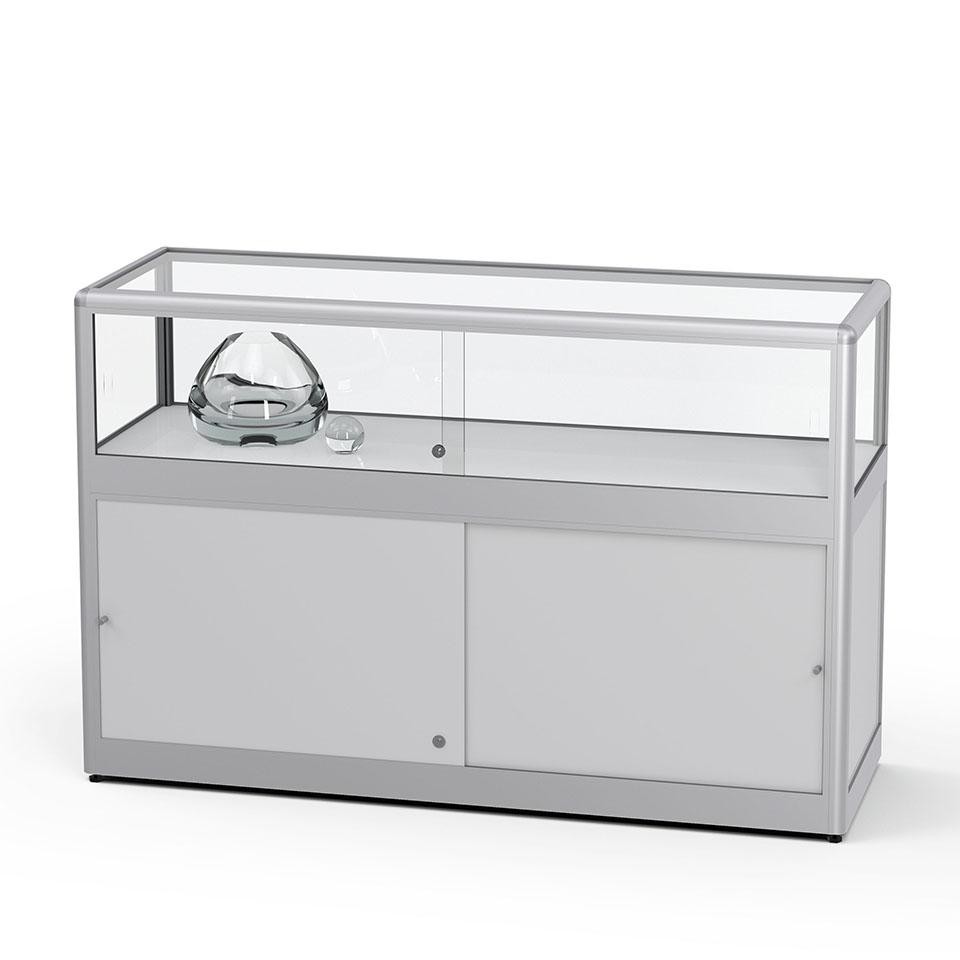 tischvitrine mit unterschrank